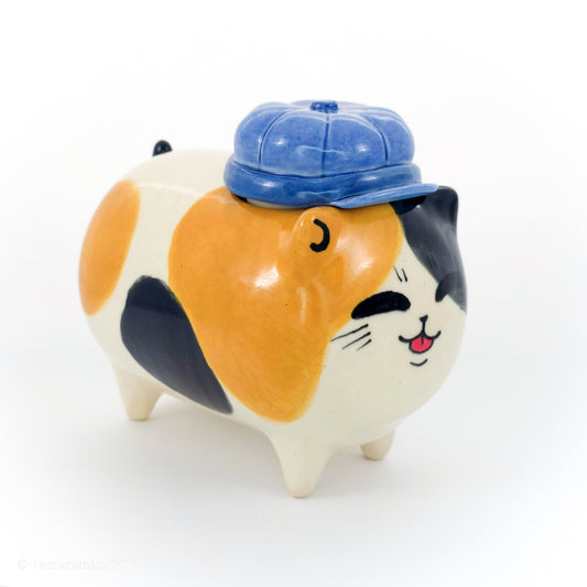 Newsboy Hat Calico Cat