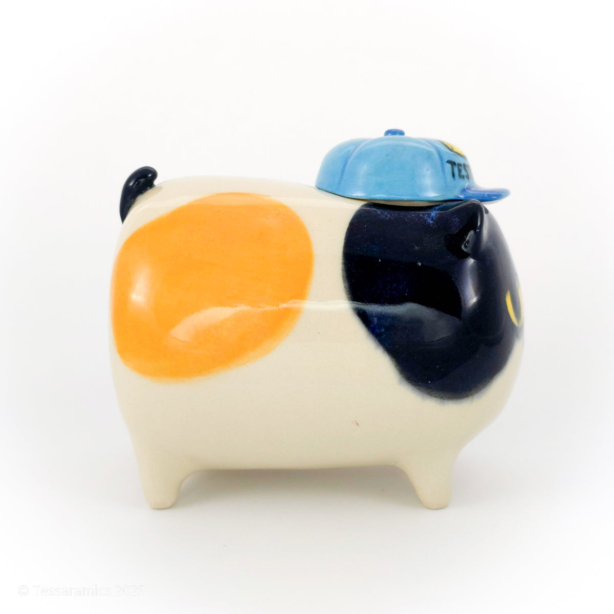 "Testosteroni" Ball Cap Calico Cat (Discounted)