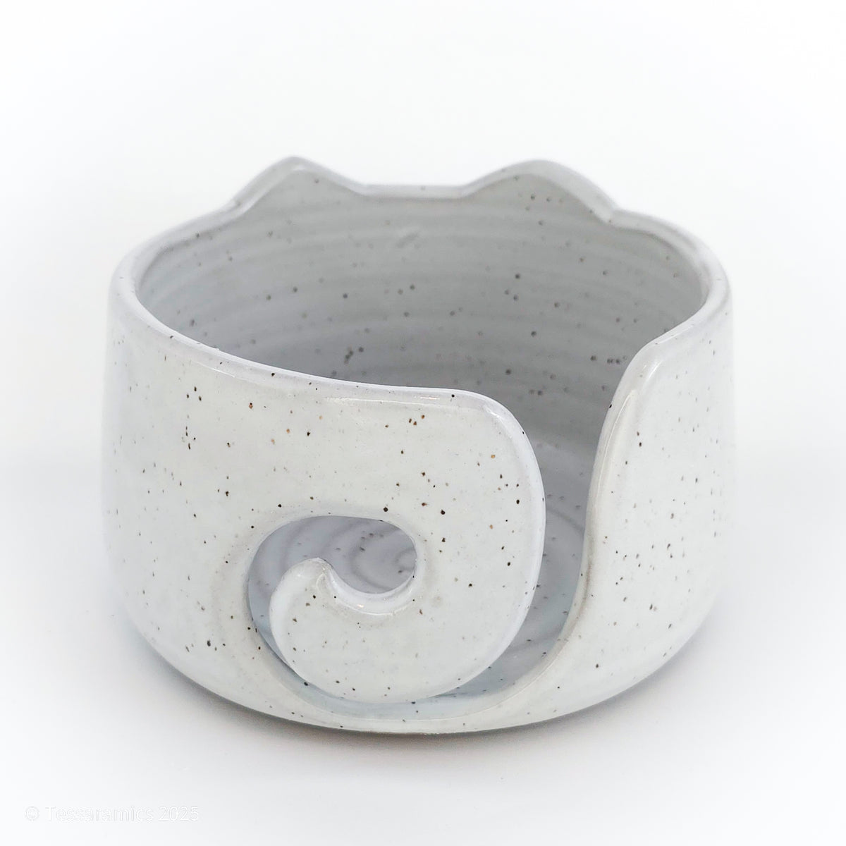 Large Cat Yarn Bowl with Gold*