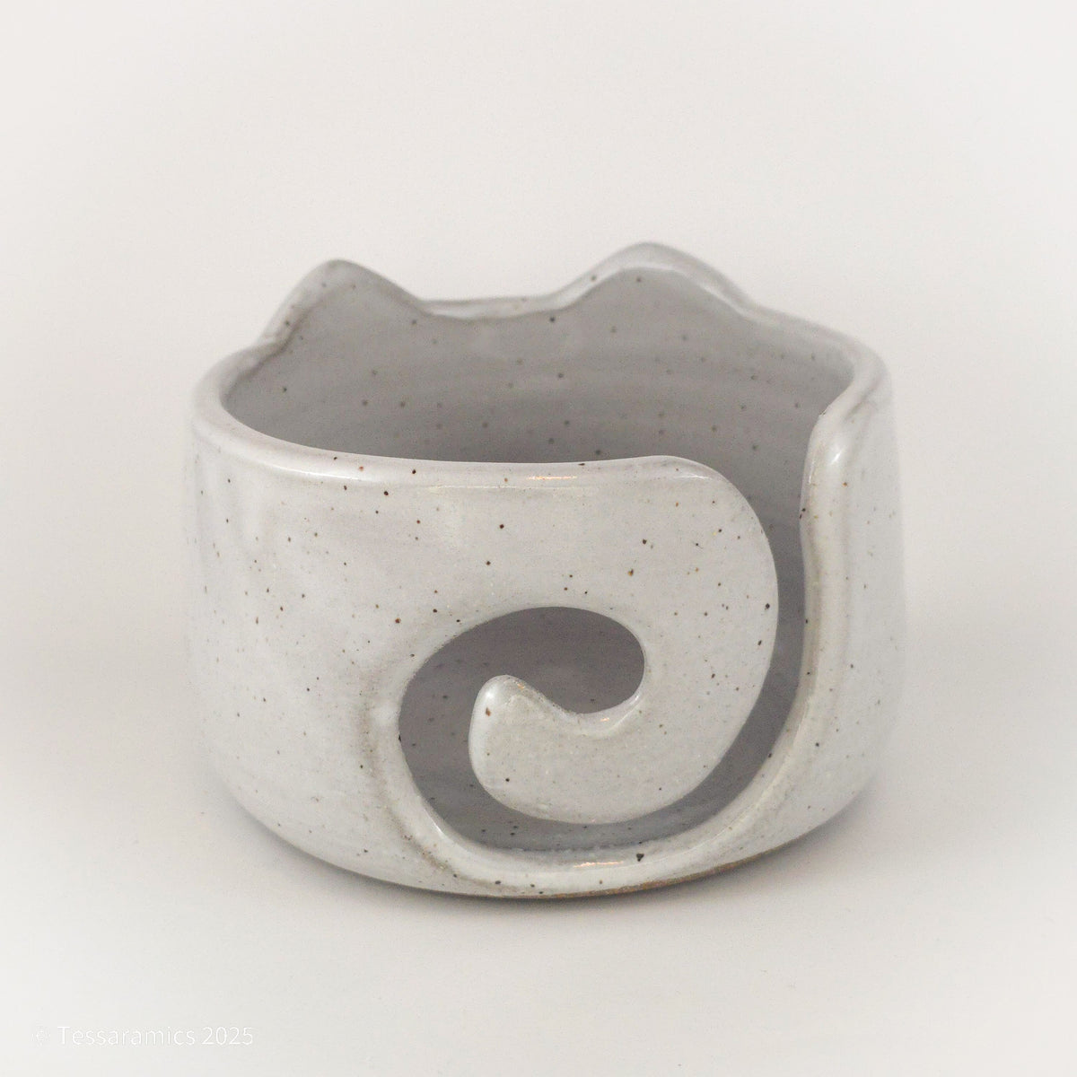 Cat Yarn Bowl with Gold*