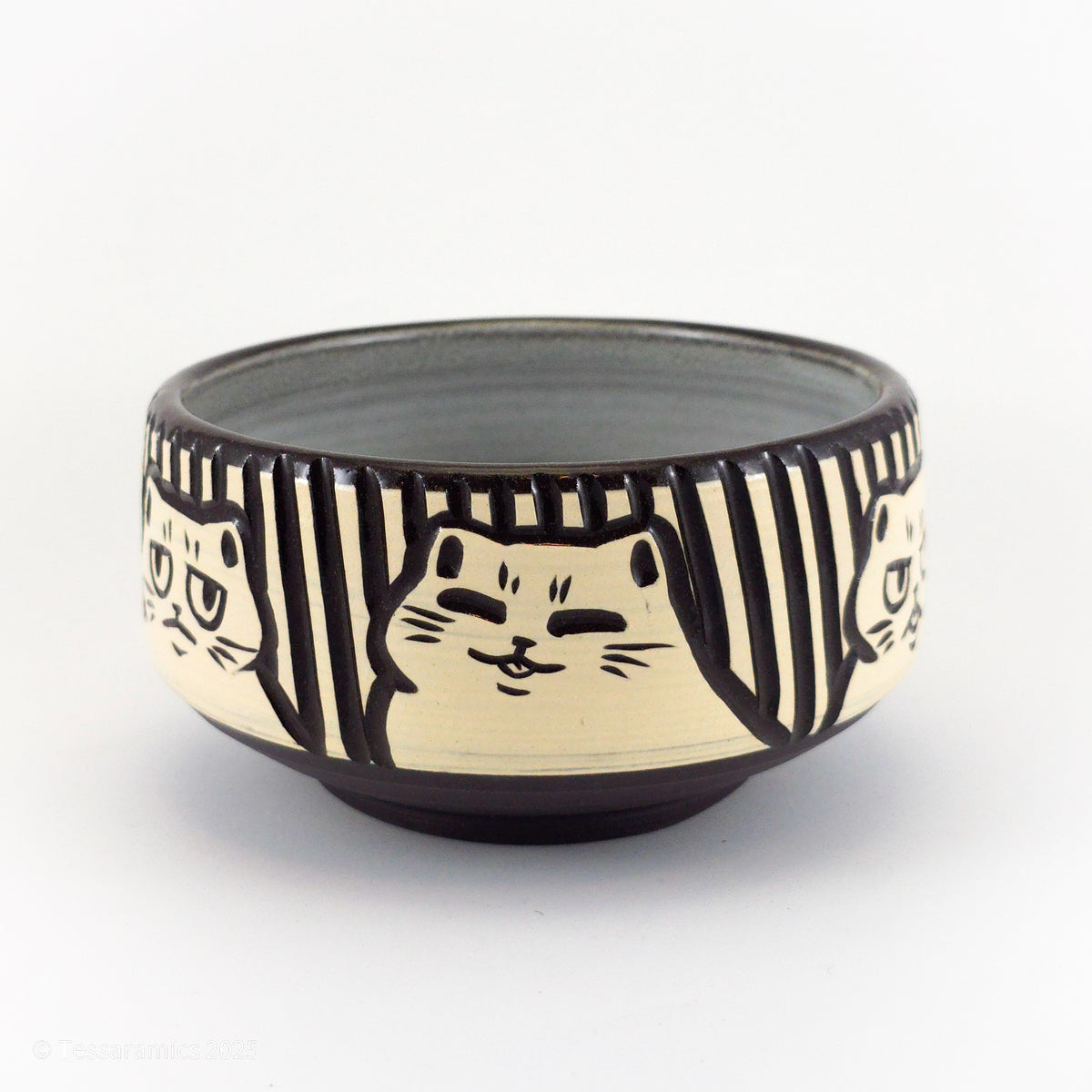 Medium Bowl With Cats