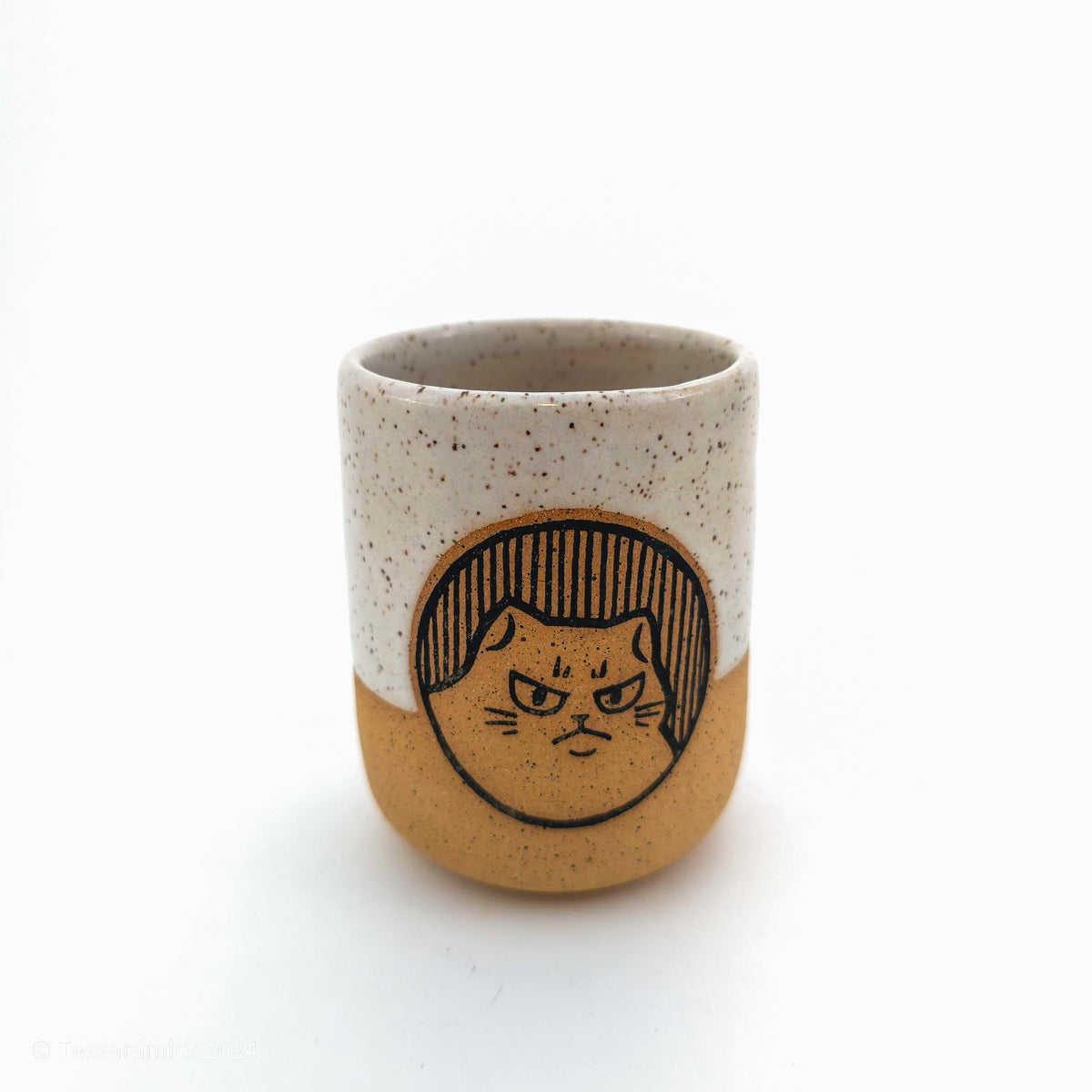 Happy and Angry Tiny Cat Tumbler