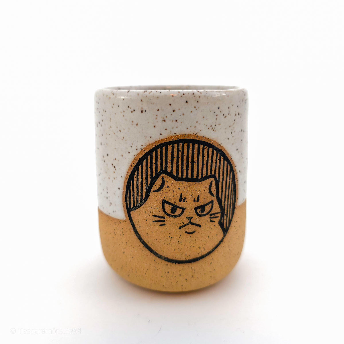 Happy and Angry Tiny Cat Tumbler